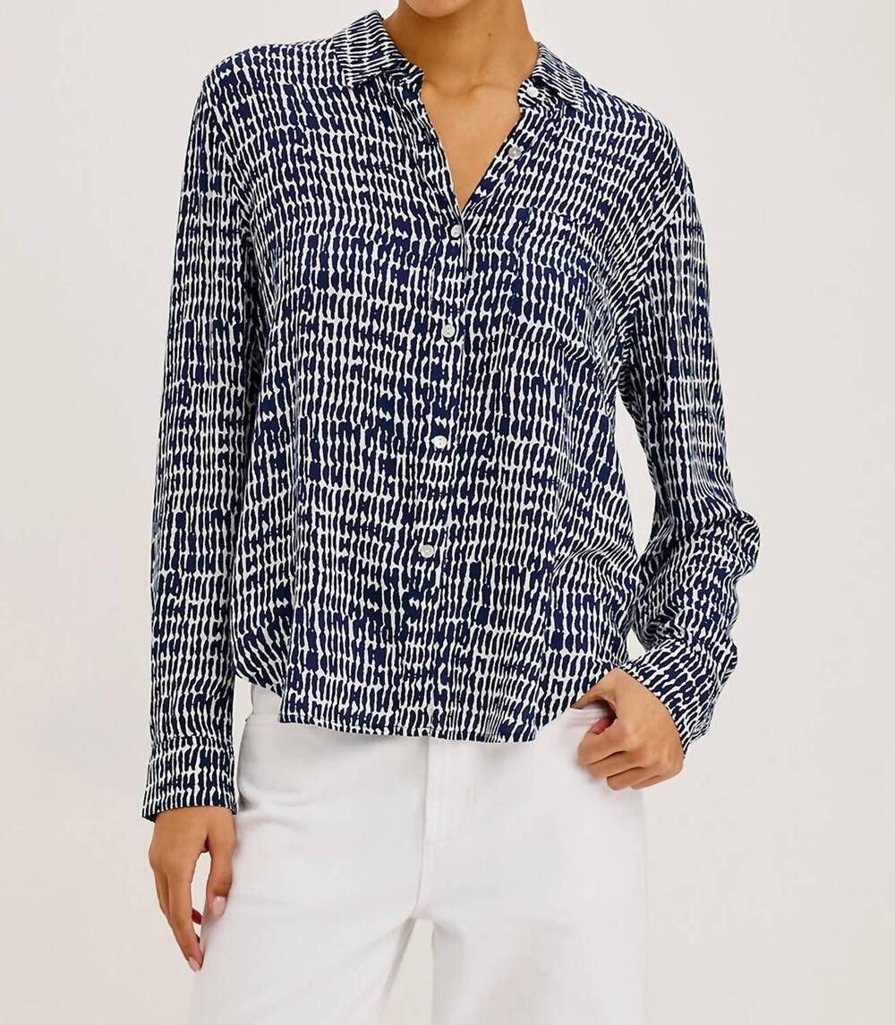 NEW RAILS josephine shirt in navy